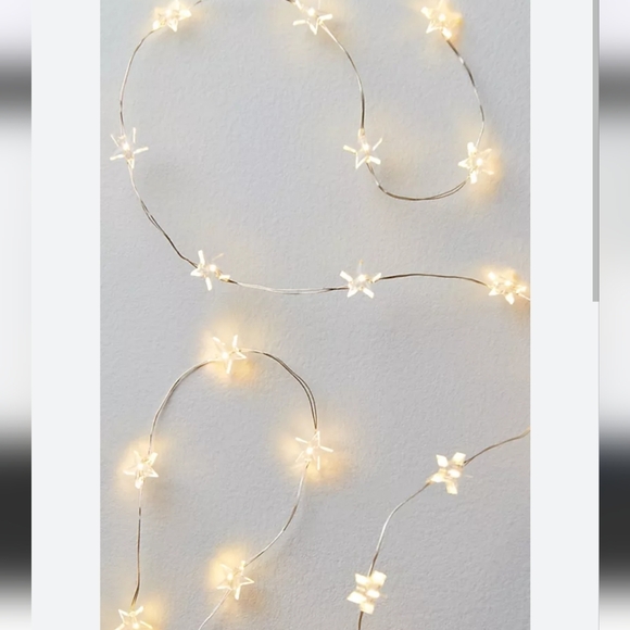 Free People Starry String Lights Mini White 7' Copper Wire With 3 Batteries NWT - Picture 7 of 16